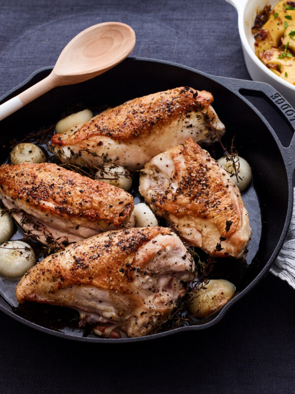 chicken and onions
