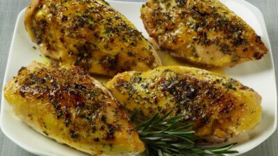 Orange Rosemary Glazed Chicken Breasts