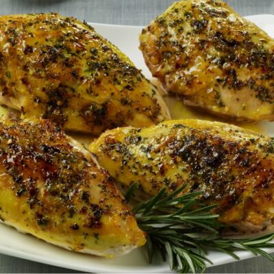 Orange Rosemary Glazed Chicken Breasts