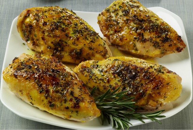 Orange Rosemary Glazed Chicken Breasts