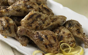 Chicken Drumsticks with Lemon and Garlic