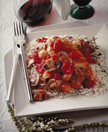 Chicken Marengo with Mushrooms