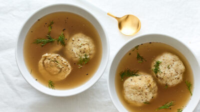 Chicken Stuffed Matzo Balls