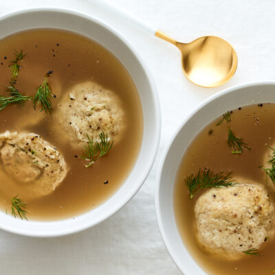 Chicken Stuffed Matzo Balls