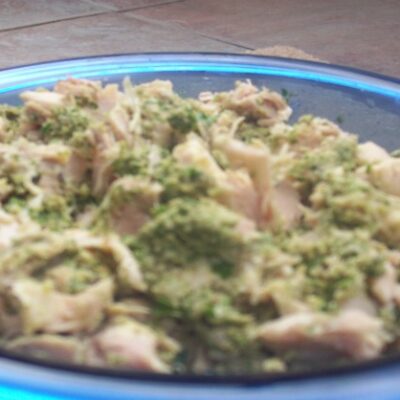 Chicken Salad with Walnut Rosemary Pesto