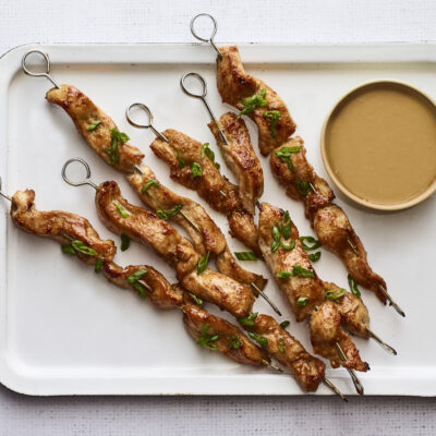 Chicken Satay with almond butter sauce