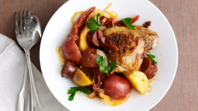smoky chicken and sausage stew