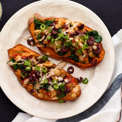 Chicken Stuffed Sweet Potatoes