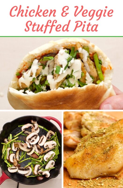 chicken-veggie-stuffed-pita-pinterest