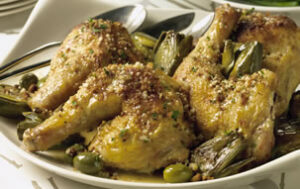 Chicken with Artichokes and Olives