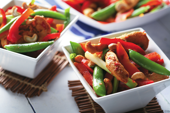 Chicken with Lime, Garlic and Cashews