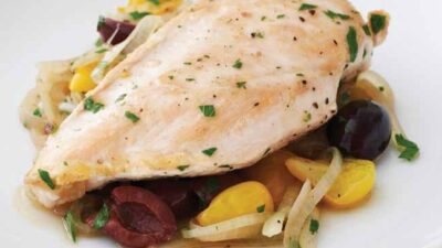 Chicken with Olives, Tomatoes & Onions