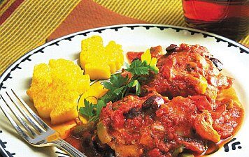 chicken with polenta