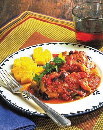 chicken with polenta