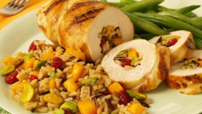 Chicken with Spiced Mango Rice