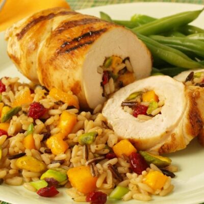 Chicken with Spiced Mango Rice