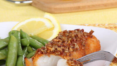 chilean-sea-bass-in-honeyed-pecan-sauce
