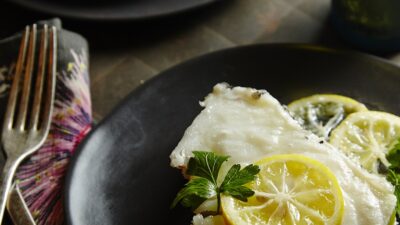 poached chilean sea bass
