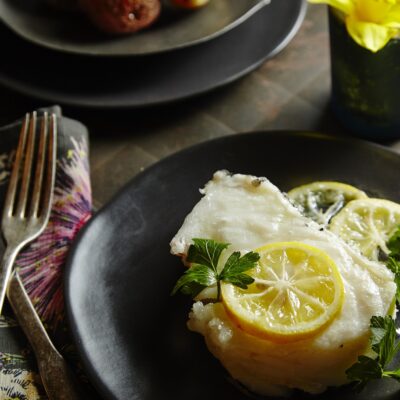 poached chilean sea bass