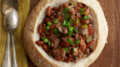 chili bread bowl