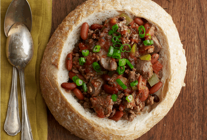 chili bread bowl