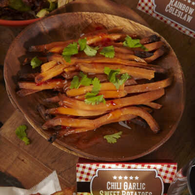 Chili Garlic Sweet Potatoes