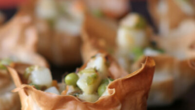 Chili-Spiked Potatoes in Phyllo cups