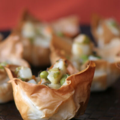 Chili-Spiked Potatoes in Phyllo cups