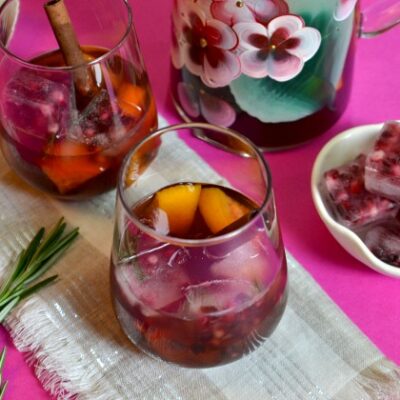 Chilled Mulled Pomegranate Wine
