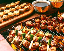 Chinese Kebabs with Plum Sauce