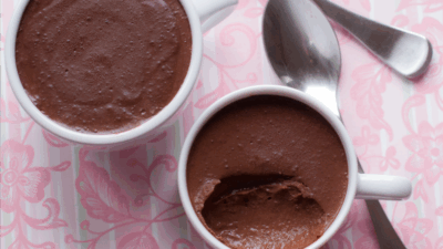 choc almond milk pot au creme for passover