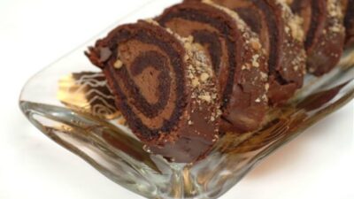 choc mousse roll