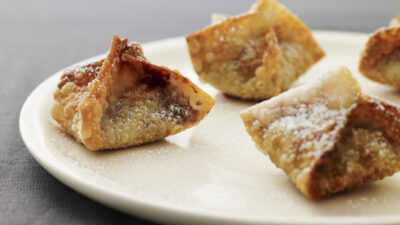 choc raspberry wontons