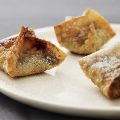 choc raspberry wontons