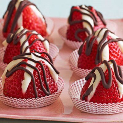 Double-Chocolate Filled Strawberries