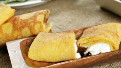 Chocolate Cheese Blintzes