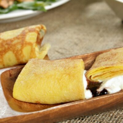 Chocolate Cheese Blintzes