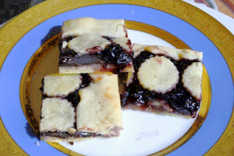 Chocolate Cherry Marzipan Tart