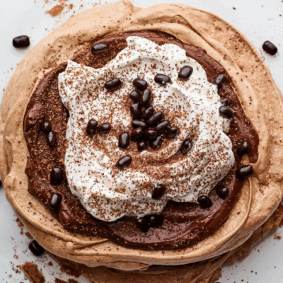 chocolate espresso pavlova