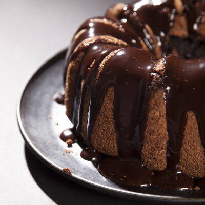Chocolate Hazelnut Chiffon Cake
