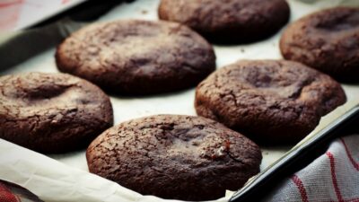 Chocolate Lava Rocks are low fat very chocolatey cookies that will rock your world