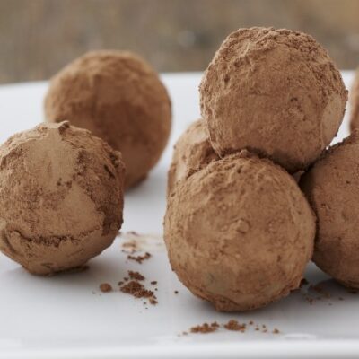 Chocolate-Mango Ganache Truffles