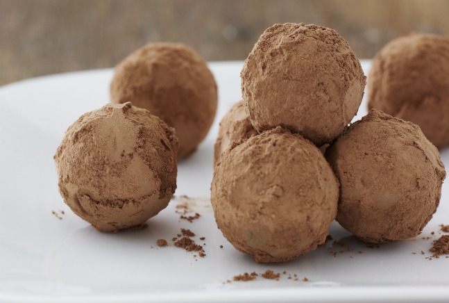 Chocolate-Mango Ganache Truffles