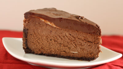 Chocolate mint cheesecake