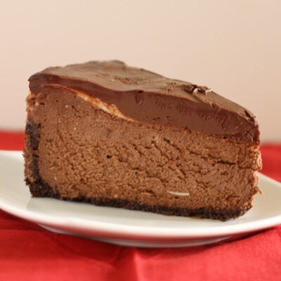Chocolate mint cheesecake