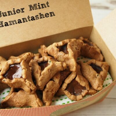 chocolate mint hamantashen