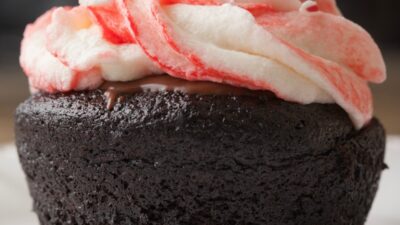 chocolate peppermint cupcake
