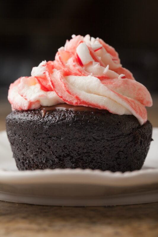 chocolate peppermint cupcake