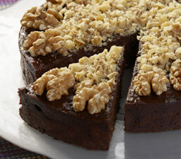 Chocolate Plum Walnut Torte