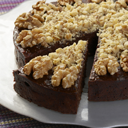 Chocolate Plum Walnut Torte